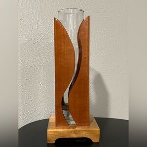 Wooden Decorative Vase Holder, MCM wood